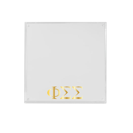 Phi Sigma Sigma - Sorority Greek Letter Acrylic Magnetic Frame