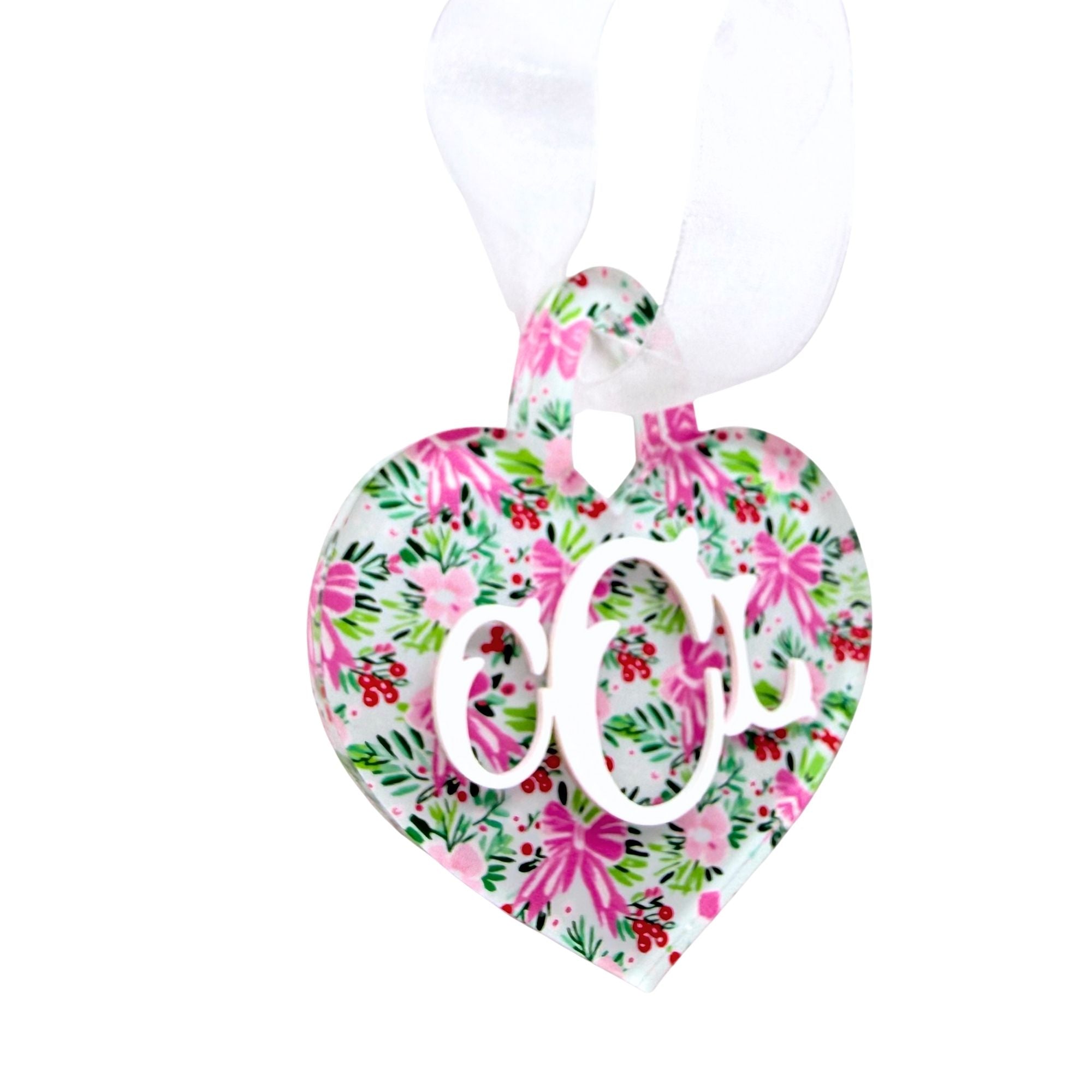 Personalized Acrylic Heart Ornament