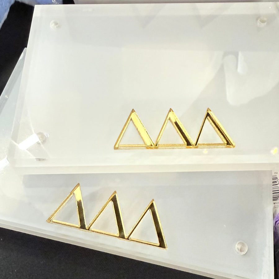 Sorority Greek Letter Acrylic Magnetic Frames