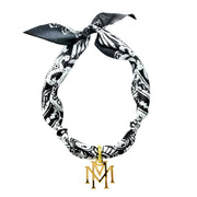 Monogram Charm - with or without scarf necklace