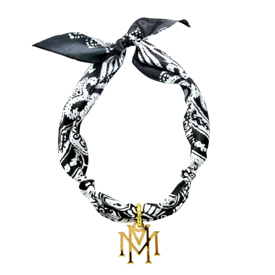 Monogram Charm - with or without scarf necklace