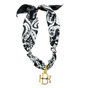 Monogram Charm - with or without scarf necklace