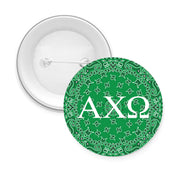 Sorority Pin-back Buttons - Bandana with Greek Letters