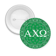 Sorority Pin-back Buttons - Bandana with Greek Letters