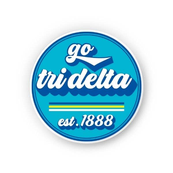 Tri Delta - Sorority Sticker - Go Design