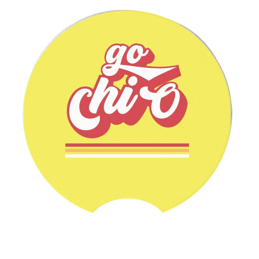 Chi O - Sorority Car Coasters - Go Design