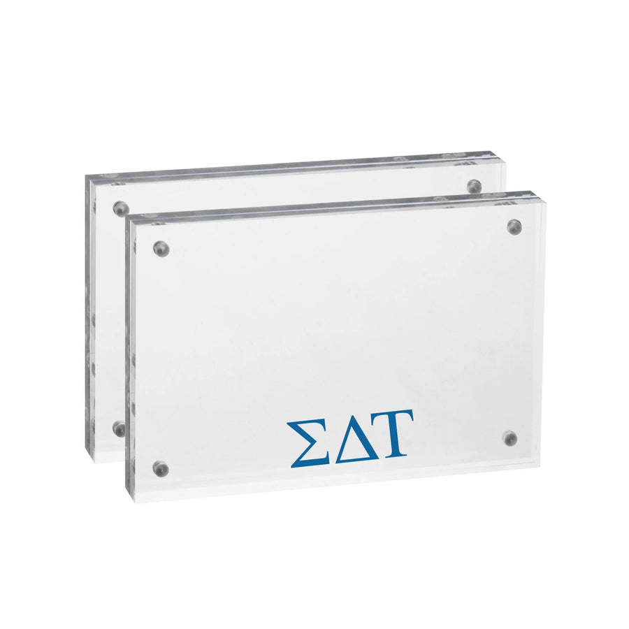 Sigma Delta Tau - Sorority Greek Letter Acrylic Magnetic Frame