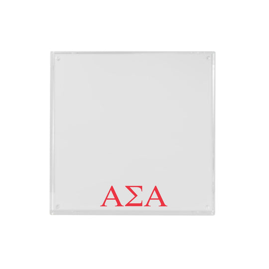 Alpha Sigma Alpha - Sorority Greek Letter Acrylic Magnetic Frame