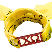 Chi Omega - Bandana Wrap w/ Metallic Acrylic Slide