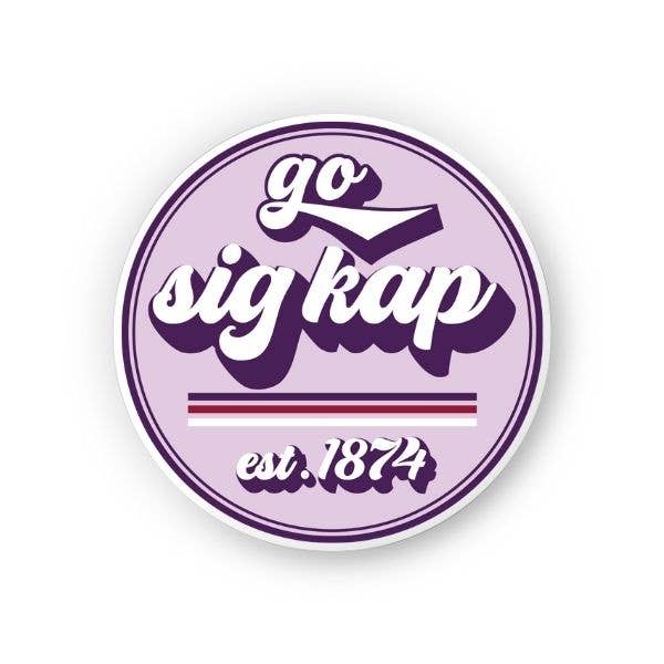 Sig Kap - Sorority Sticker - Go Design