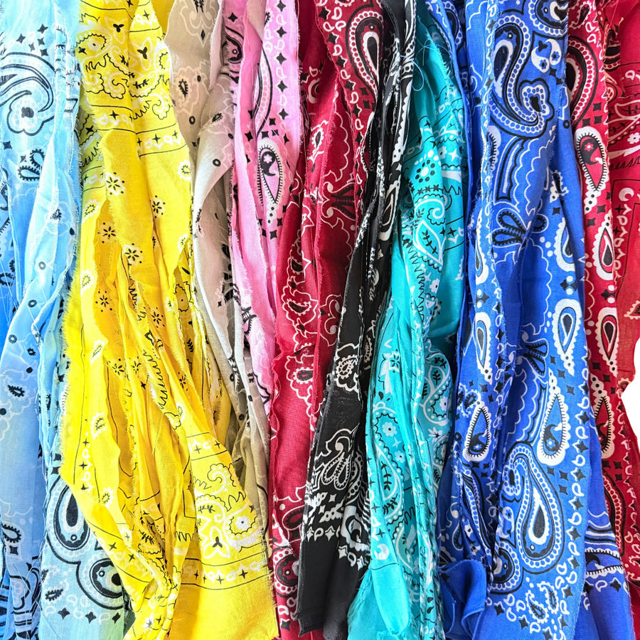 Sorority Bandana Wrap with Greek Letter Acrylic Slide