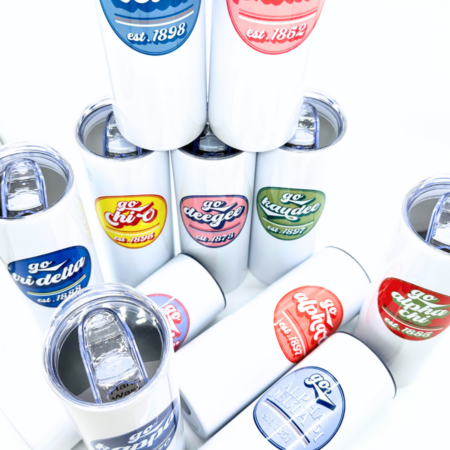 Retro "Go" Sorority Tumblers