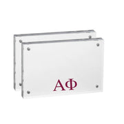 Alpha Phi - Sorority Greek Letter Acrylic Magnetic Frame