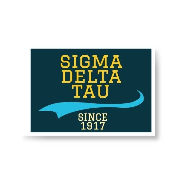 Sig Delt - Sorority Sticker - Collegiate Design