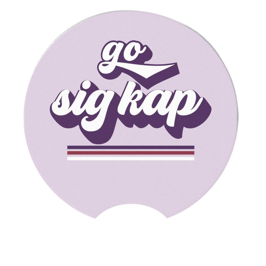 Sig Kap - Sorority Car Coasters - Go Design