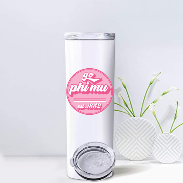 Phi Mu - Sorority Tumbler - Go Sorority Design