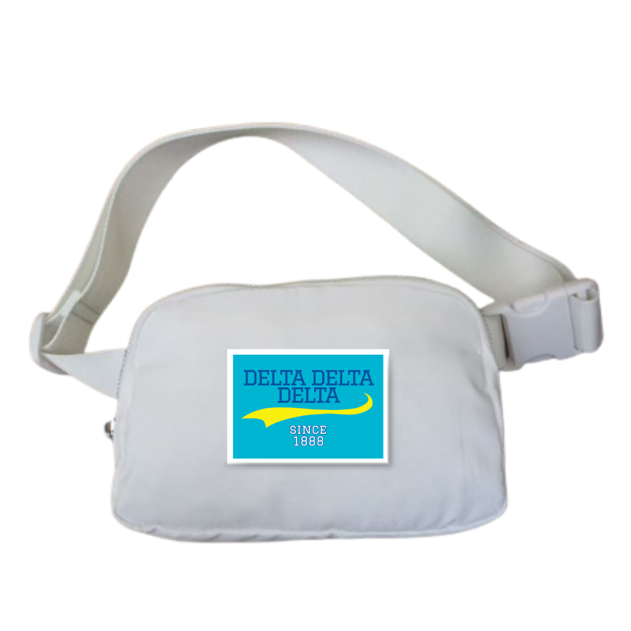 Tri Delta - Sorority Belt Bag w/ Collegiate Patch