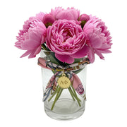 Alpha Phi Round Scallop Bouquet Charm - Scarf Tie Option