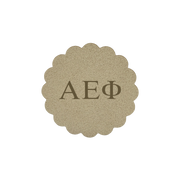 Alpha Delta Pi Sorority Greek Letter Scalloped Faux Suede Sticker Patch