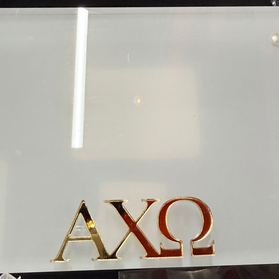 Alpha Chi Omega - Sorority Greek Letter Acrylic Magnetic Frame