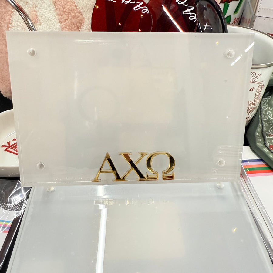 Alpha Chi Omega - Sorority Greek Letter Acrylic Magnetic Frame
