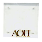 Alpha Omicron Pi - Sorority Greek Letter Acrylic Magnetic Frame