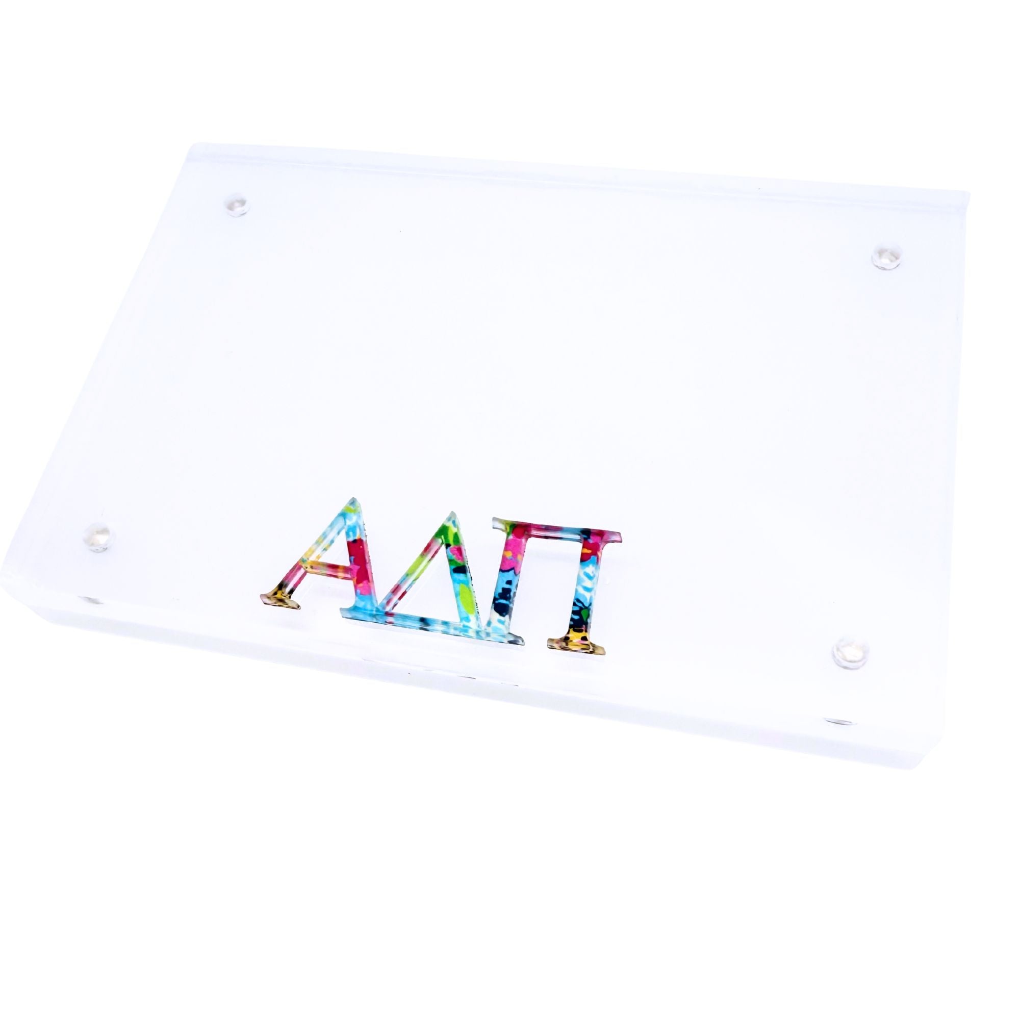 Alpha Delta Pi- Sorority Greek Letter Acrylic Magnetic Frame