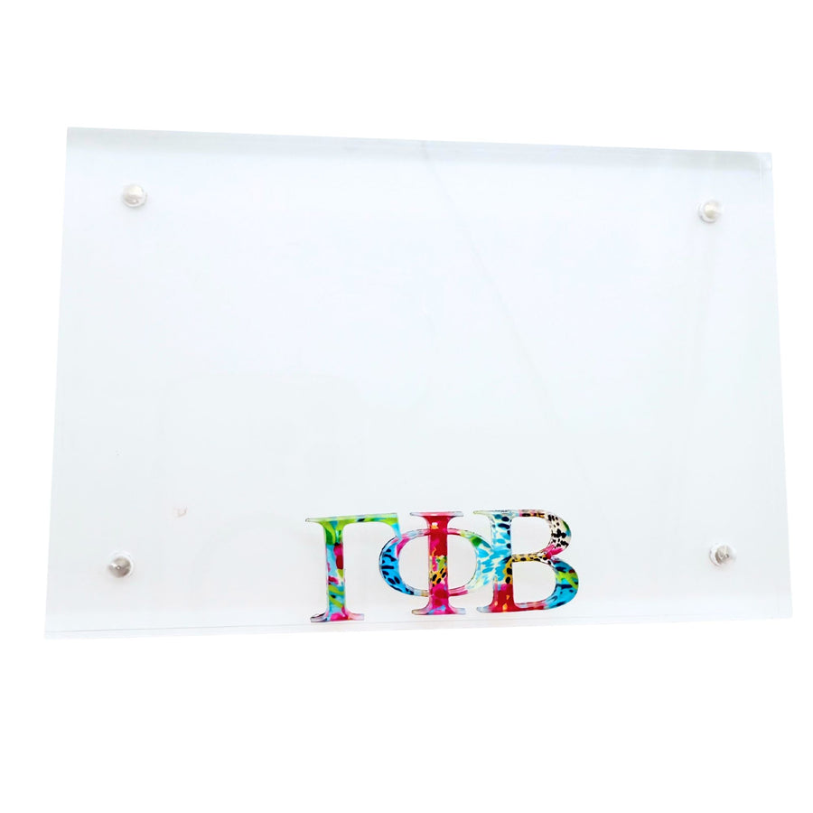 Gamma Phi Beta - Sorority Greek Letter Acrylic Magnetic Frame