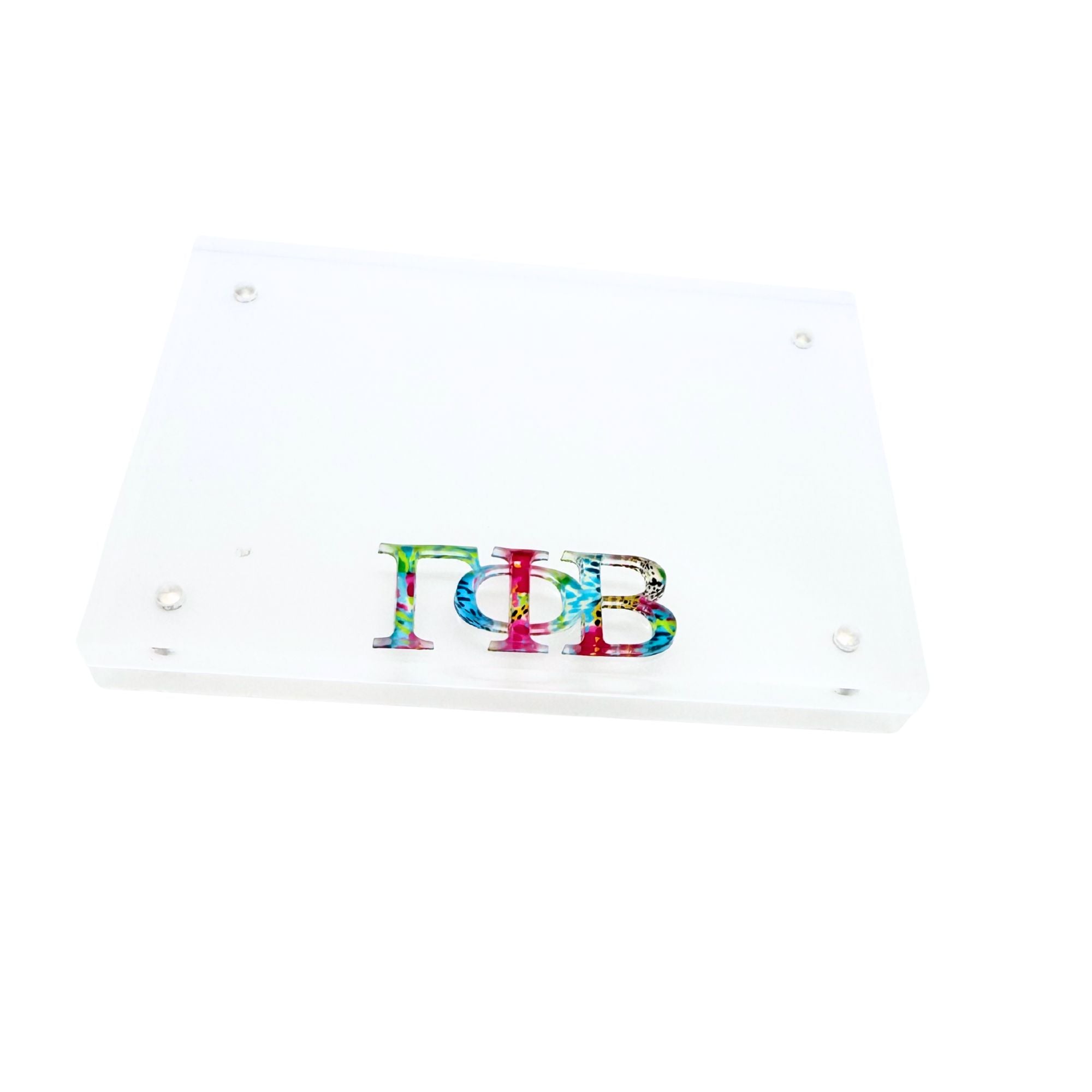 Gamma Phi Beta - Sorority Greek Letter Acrylic Magnetic Frame