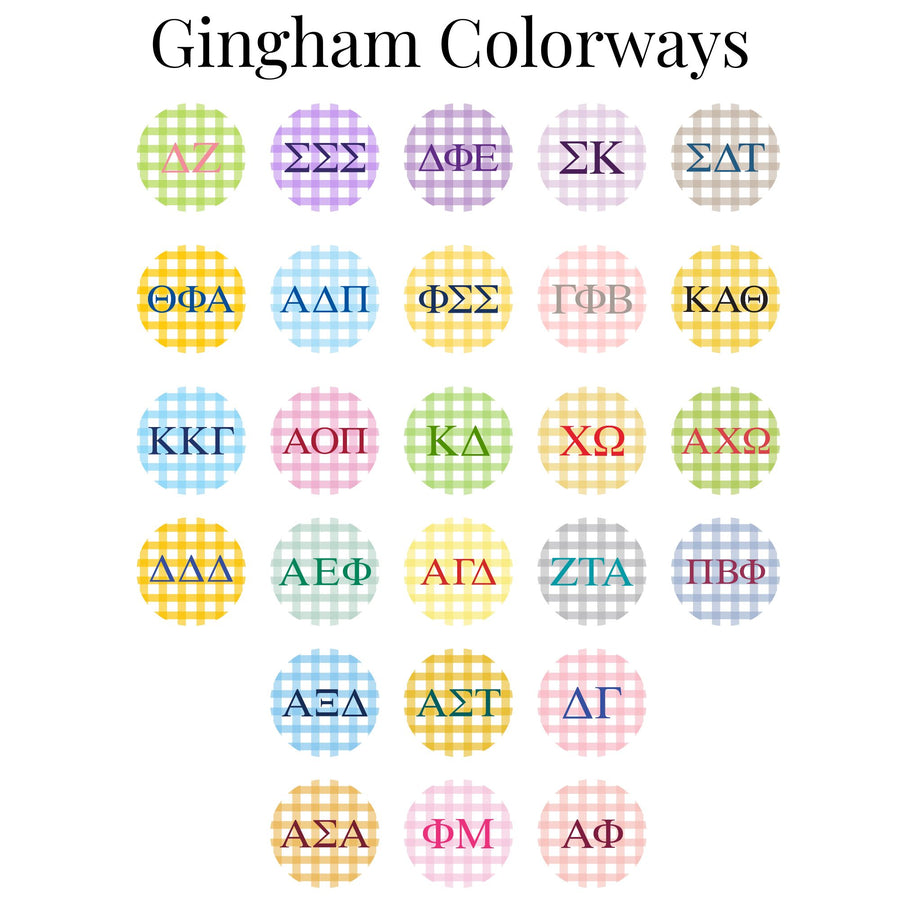 Sorority Greek Letter Scalloped Pillow Covers