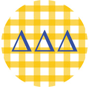 Delta Delta Delta Greek Letter Scalloped Pillow Covers