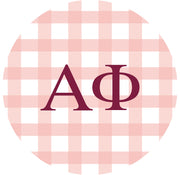 Alpha Phi Greek Letter Scalloped Pillow Covers