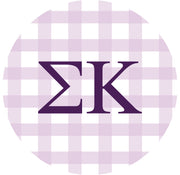 Sigma Kappa Greek Letter Scalloped Pillow Covers