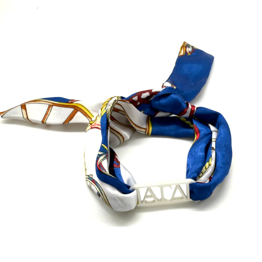 Alpha Gamma Delta - Tie Scarf with Sorority Greek Slide