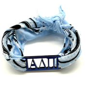 Alpha Delta Pi - Bandana Wrap w/ Metallic Acrylic Slide
