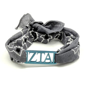 Zeta Tau Alpha - Bandana Wrap w/ Metallic Acrylic Slide