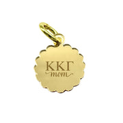 Kappa Kappa Gamma MOM Scallop Acrylic Charm with Scarf Tie Option