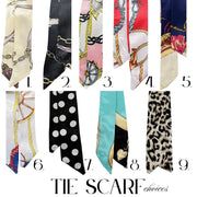 Sorority Scarf Tie with Greek Letter Slide