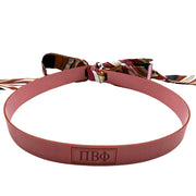 Sorority Greek Letter Faux Suede and Satin Scarf Bands