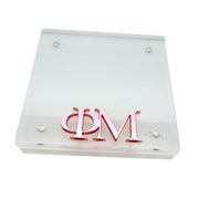 Phi Mu - Sorority Greek Letter Acrylic Magnetic Frame