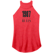 Pi Phi 1987 Rules Black Text - Tri Rocker Tank