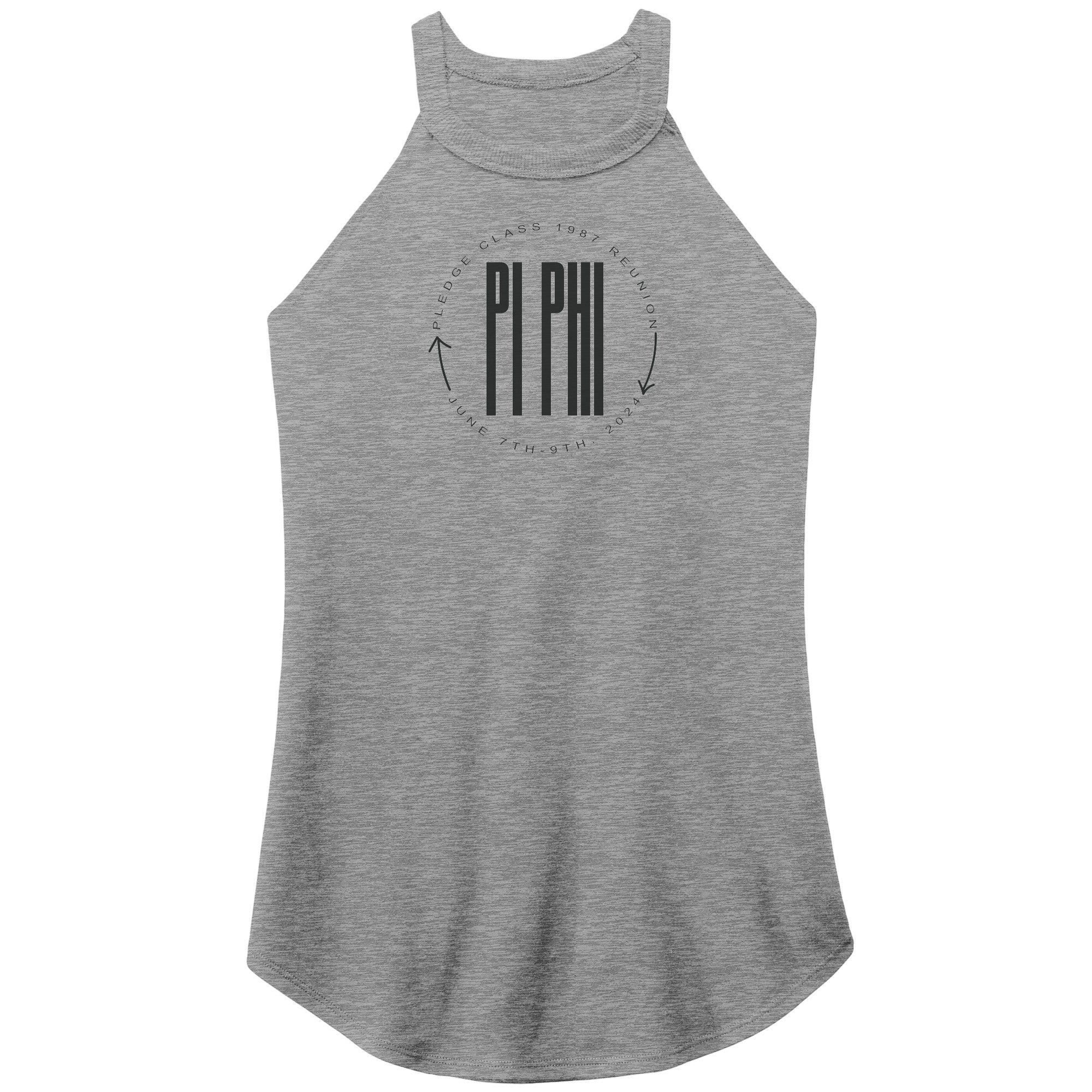 Pi Phi Circle Tri Rocker Tank