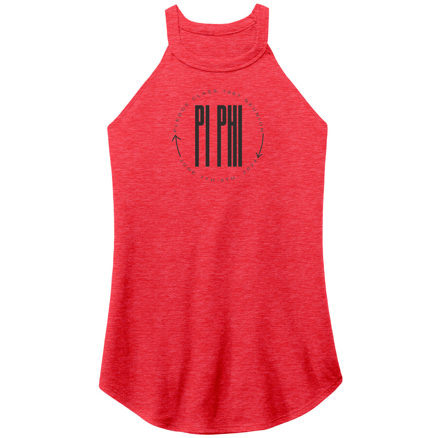 Pi Phi Circle Tri Rocker Tank