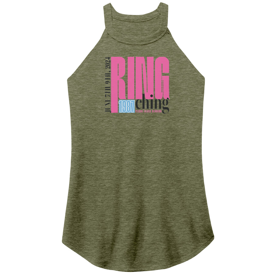 Pi Phi Ring Ching 87 Tri Rocker Tank