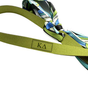Sorority Greek Letter Faux Suede and Satin Scarf Bands