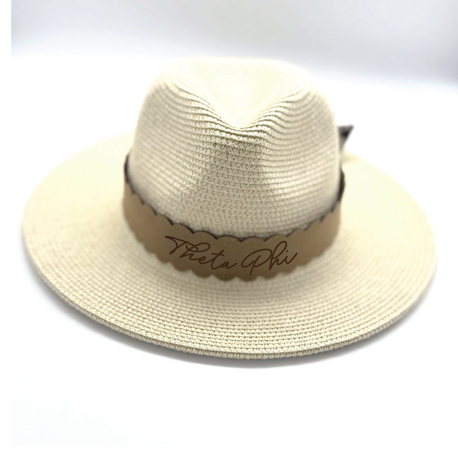 Sorority Scalloped Faux Suede and Satin Scarf Bands