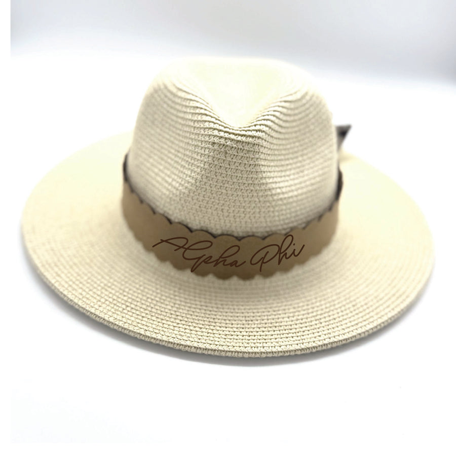 Sorority Scalloped Faux Suede and Satin Scarf Bands
