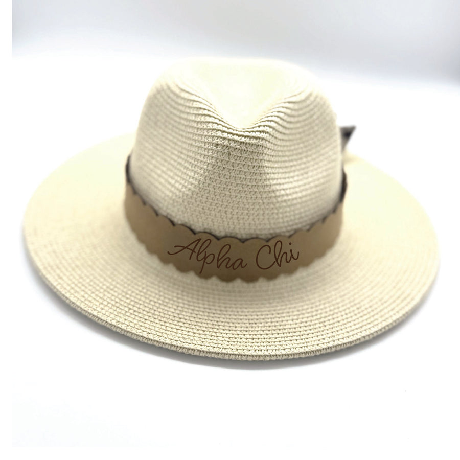 Sorority Scalloped Faux Suede and Satin Scarf Bands