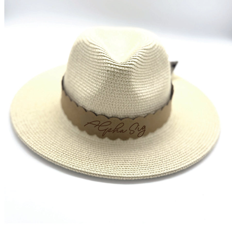 Sorority Scalloped Faux Suede and Satin Scarf Bands