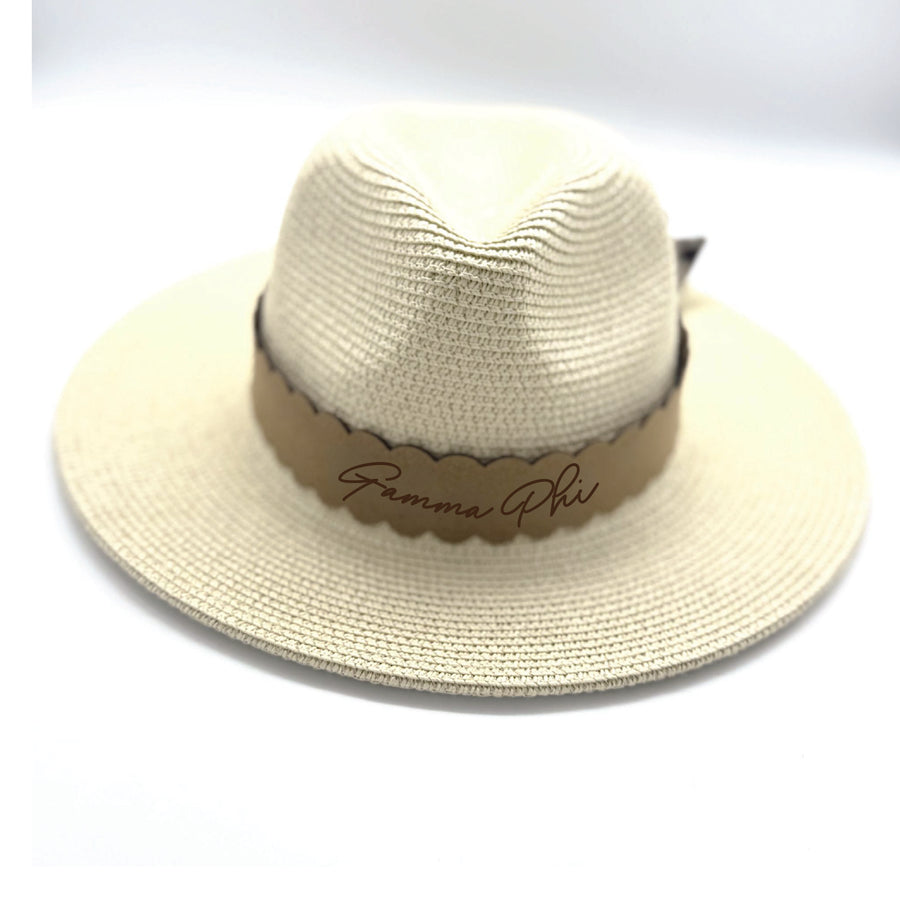 Sorority Scalloped Faux Suede and Satin Scarf Bands